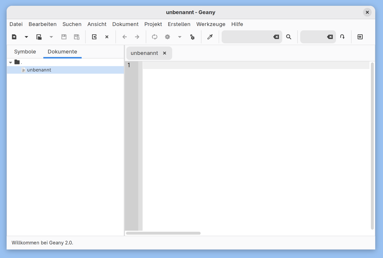 Geany in adw-gtk3